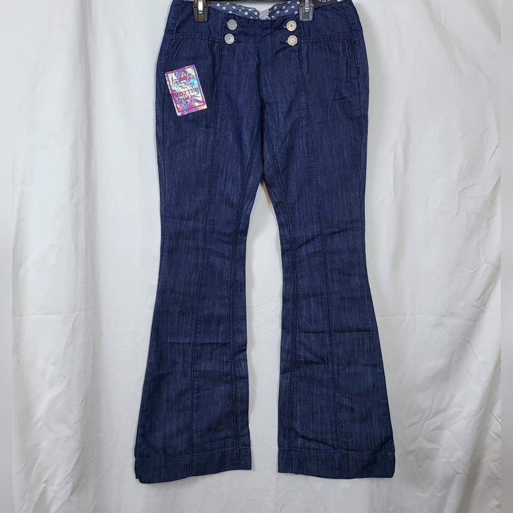 Almost Famous Y2K Juniors Dark Wash Flare Bootcut Sailor Jeans Sz 3 New‎ Vintage